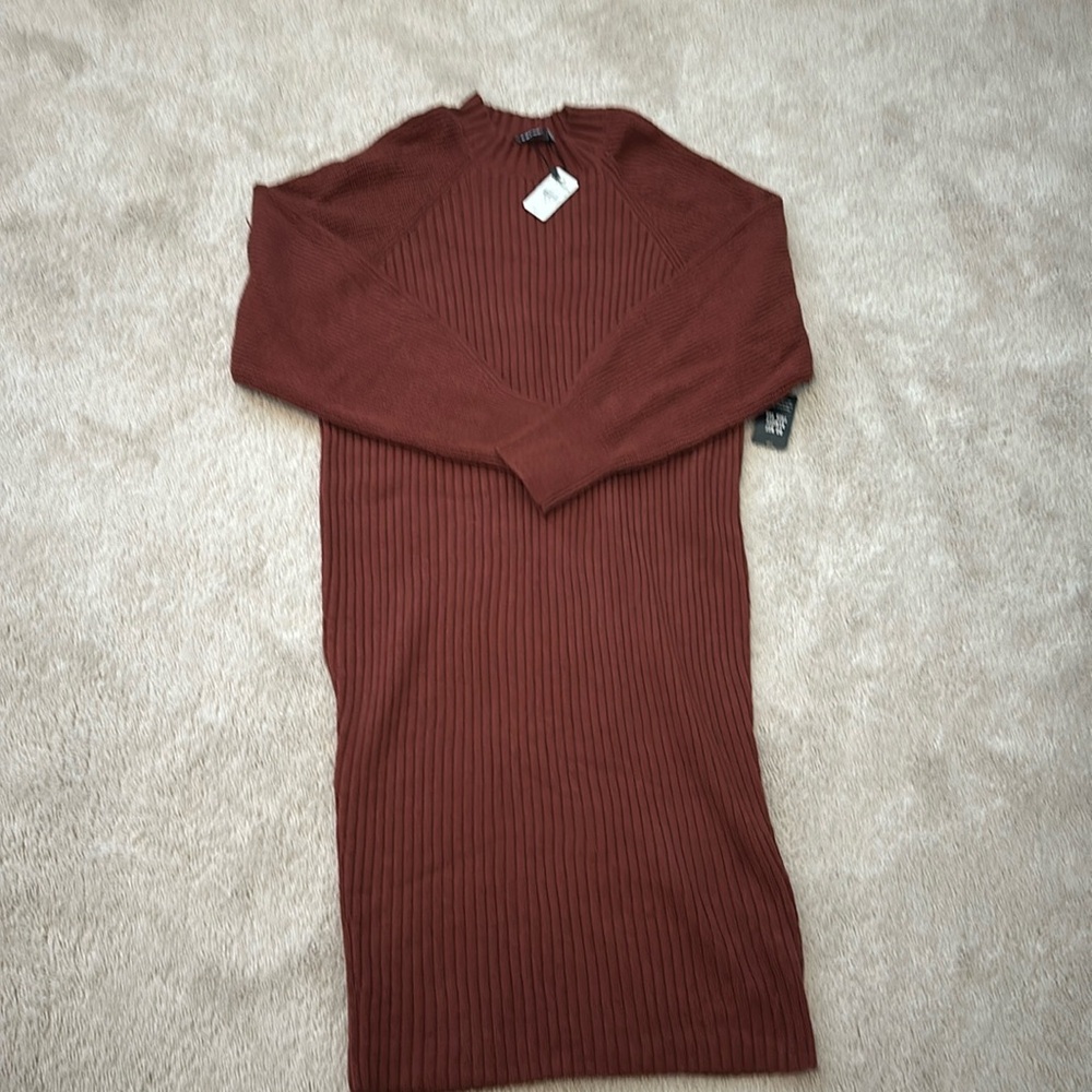 Express Ribbed Midi Sweater Dress